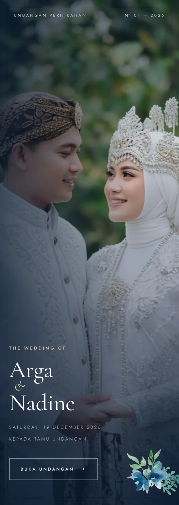 Pratinjau undangan Blue Elegant
