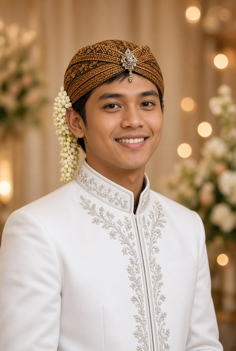 Potret mempelai pria Fadli Ramadhan Pratama