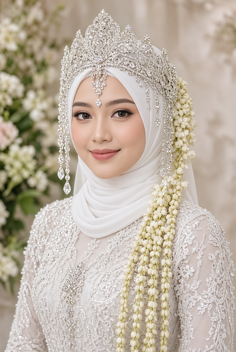 Potret mempelai wanita Nabila Putri Anindya